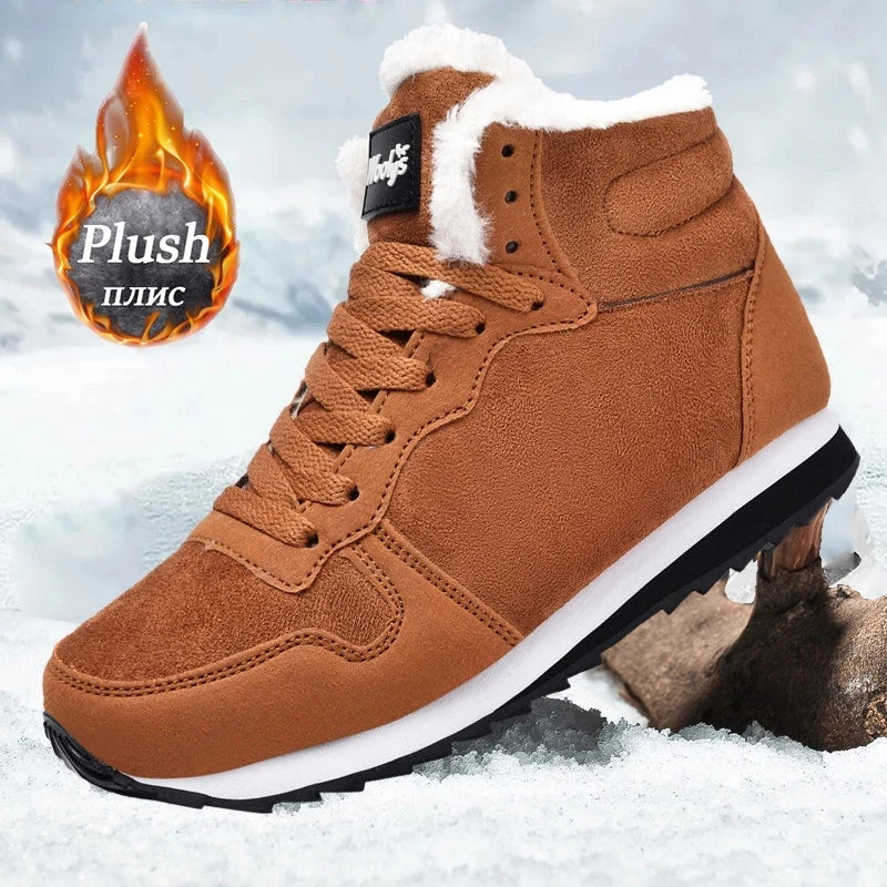 Botas de hombre, cómodas, de invierno; botas de hombre, cálidas, zapatillas de invierno, botas de nieve, impermeables, botines unisex de invierno para hombre.