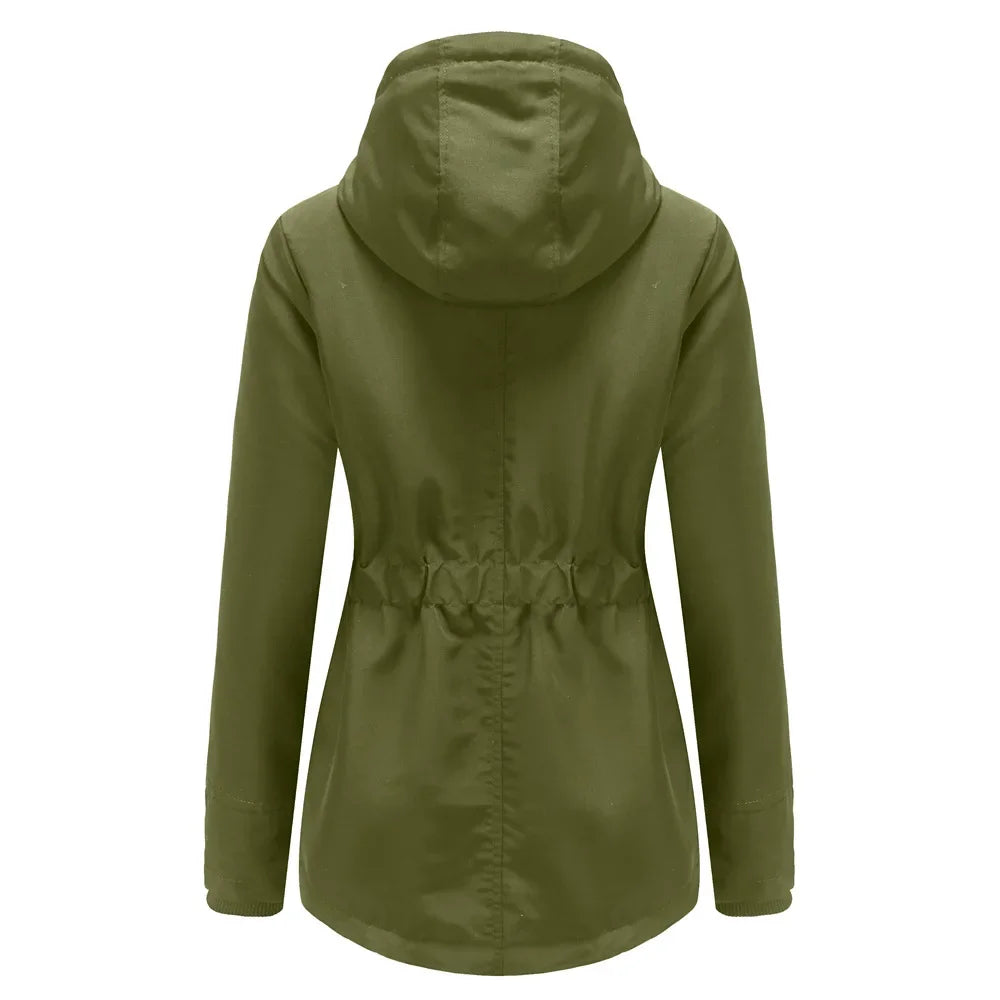 2023 Womens Parker Coat Autumn/winter Cotton-padded Jacket for Women Thickened Jacket Womens Casual Hooded Coat