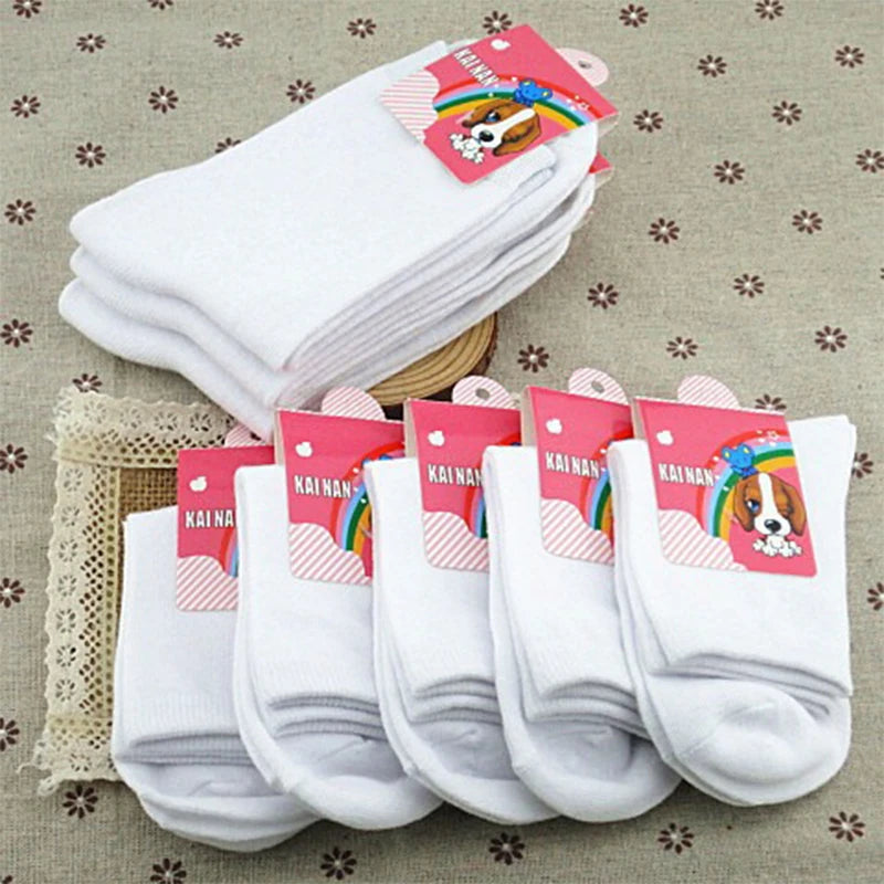 0-2 Years Old Boys and Girls Short Socks Soft Cotton Baby Socks Newborn White Baptism Infant Daily Kindergarten Wear