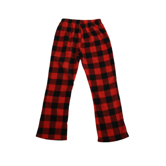 Boys Girls Pajama Pants Fleece Pajama Pants Soft Warm Loungewear Sleepwear Kids Pjs Sleep Pants Plaid Bottoms