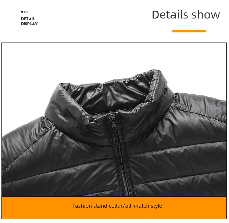 Winter Men's Cotton-padded Coat Cropped Lightweight Workwear Jacket Small Padded Jacket Men's Outerwear
