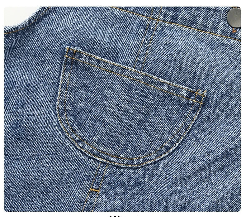 Monos vaqueros de algodón para niños pequeños de 0 a 5 años, con tirantes ajustables, holgados, informales, para primavera y otoño
