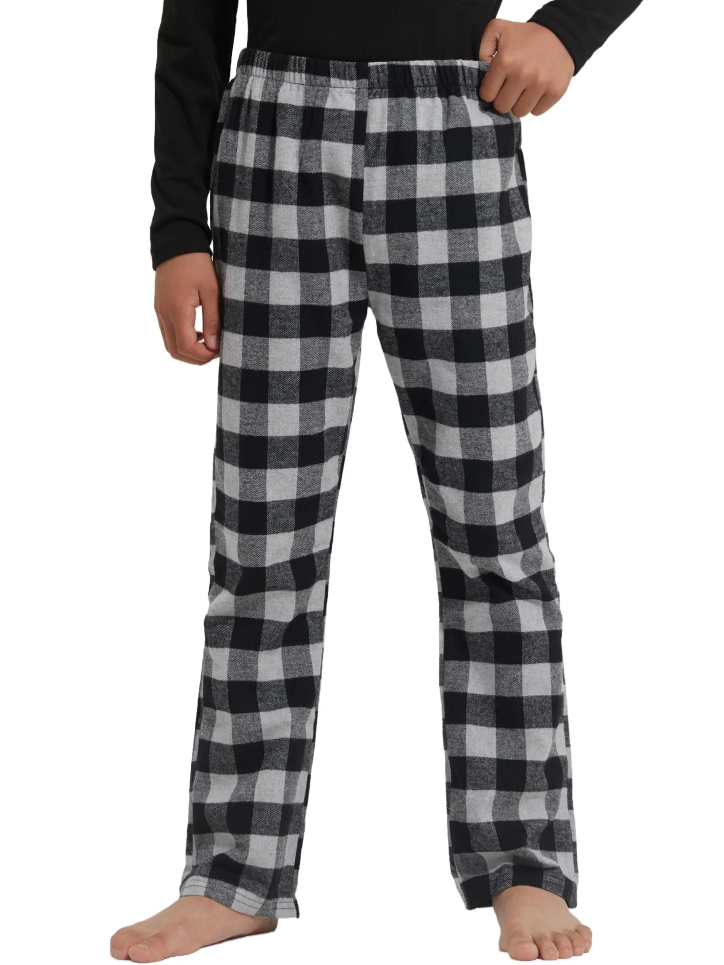 Boys and Girls Soft Elastic Waist Pajamas Pants Comfy Lounge Long Pants - Close-fit PJ Bottoms for Comfortable Sleep and Leisure