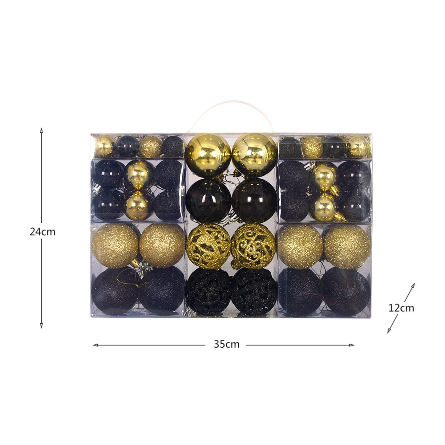 100 Adornos Navideños de Bolas, Irrompibles, para Decorar el Árbol de Navidad, Aniversarios, Bodas, Fiestas y Vacaciones