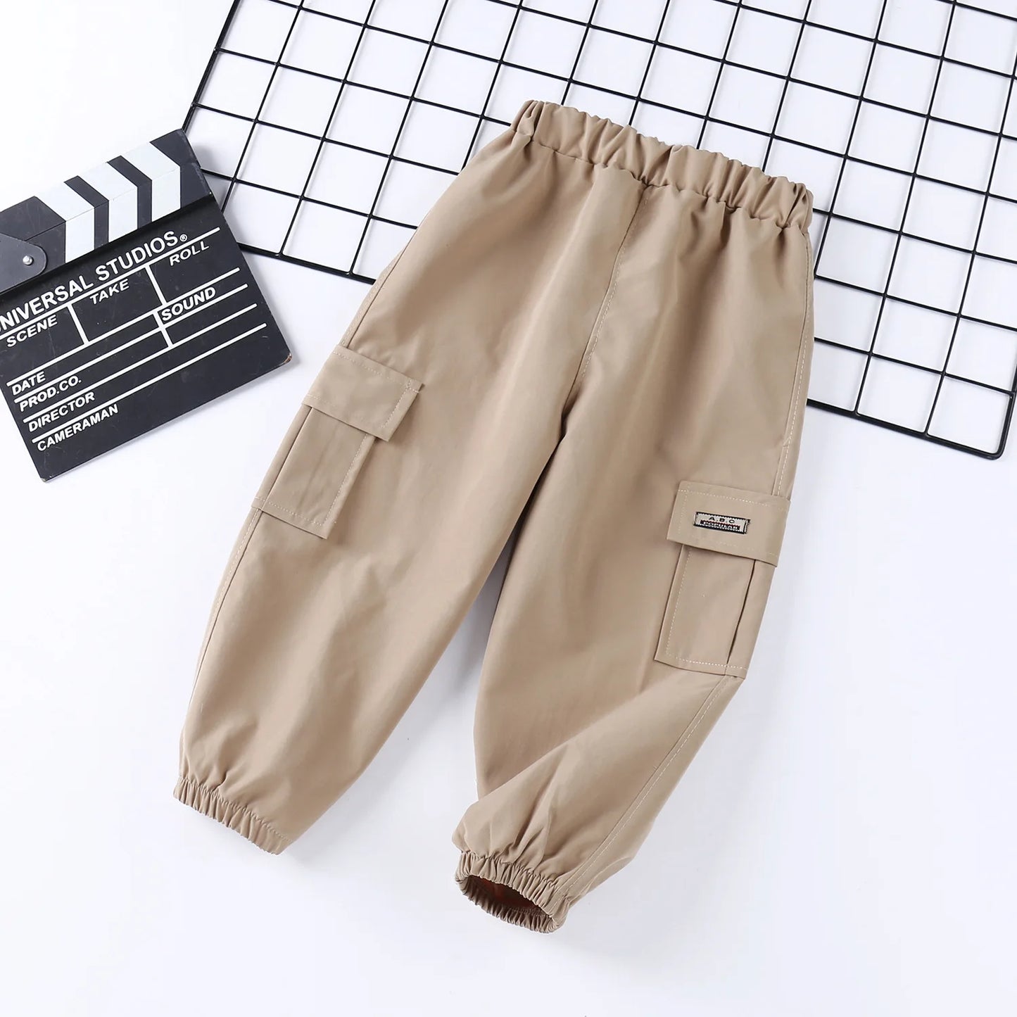 2024 Spring Boy Trousersants New 1-10 Year Old Boys' Casual Pants And Children's Cargo Pants Kid Solid Color Pants