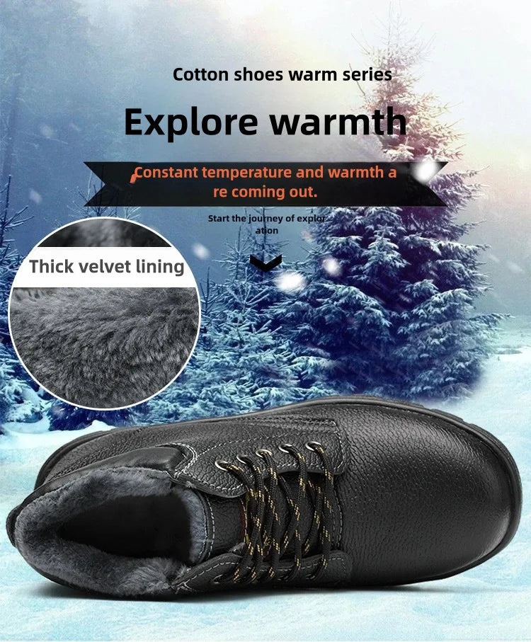 Botas de seguridad para hombre, indestructibles, con puntera de acero, impermeables, resistentes al desgaste y a los impactos.