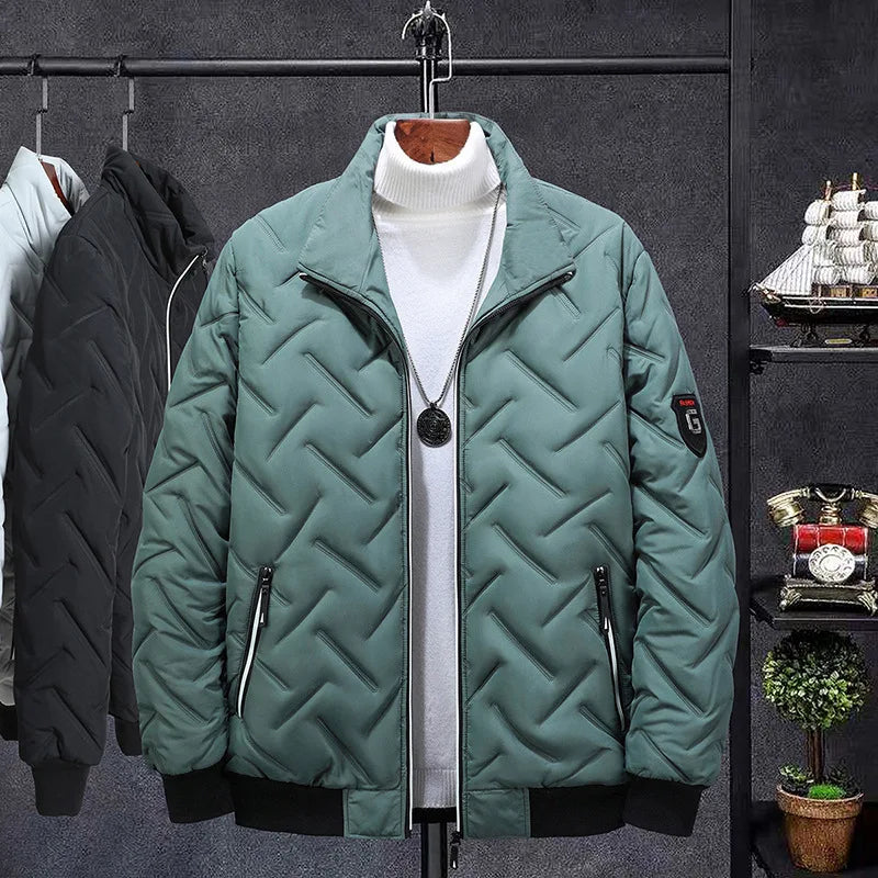 2025 Men's Warm Padded Jacket Autumn Winter Slim Fit Male Coat Casual Baseball Clothes Parka for Men Clothing Windbreaker 5XL