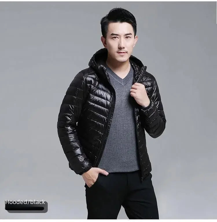 Winter Men's Cotton-padded Coat Cropped Lightweight Workwear Jacket Small Padded Jacket Men's Outerwear