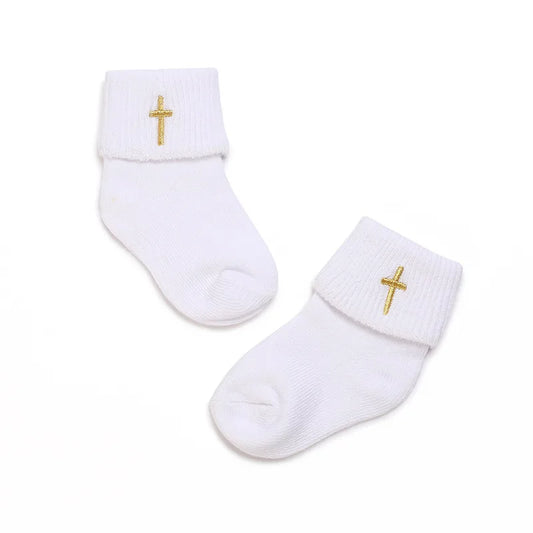 0-2 Years Old Boys and Girls Short Socks Soft Cotton Baby Socks Newborn White Baptism Infant Daily Kindergarten Wear