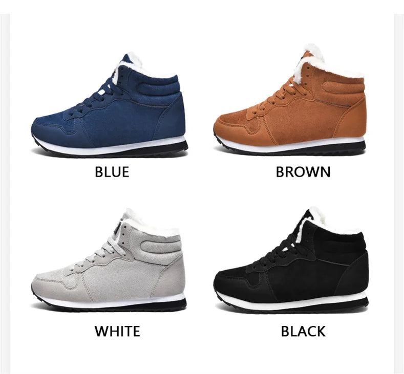 Botas de hombre, cómodas, de invierno; botas de hombre, cálidas, zapatillas de invierno, botas de nieve, impermeables, botines unisex de invierno para hombre.