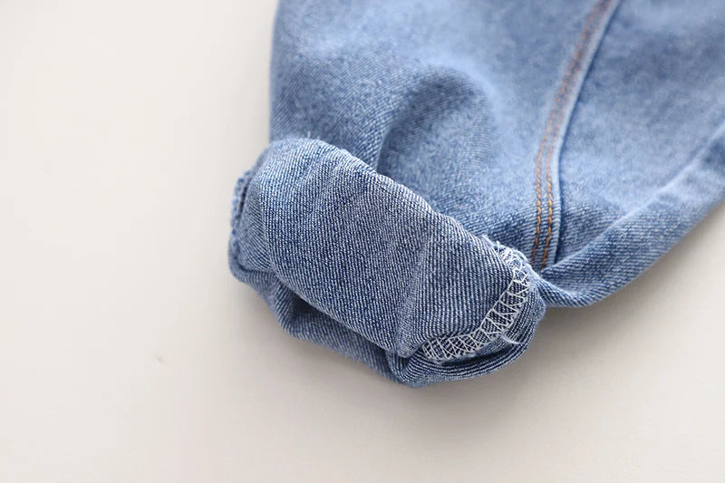 New Hot Baby Boys Girls Jeans Pants Children Trousers Boys Girls Jeans Boys Casual Pants Cartoon Jeans Kids 1 2 3 4  YEARS