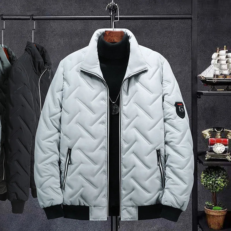 2025 Men's Warm Padded Jacket Autumn Winter Slim Fit Male Coat Casual Baseball Clothes Parka for Men Clothing Windbreaker 5XL
