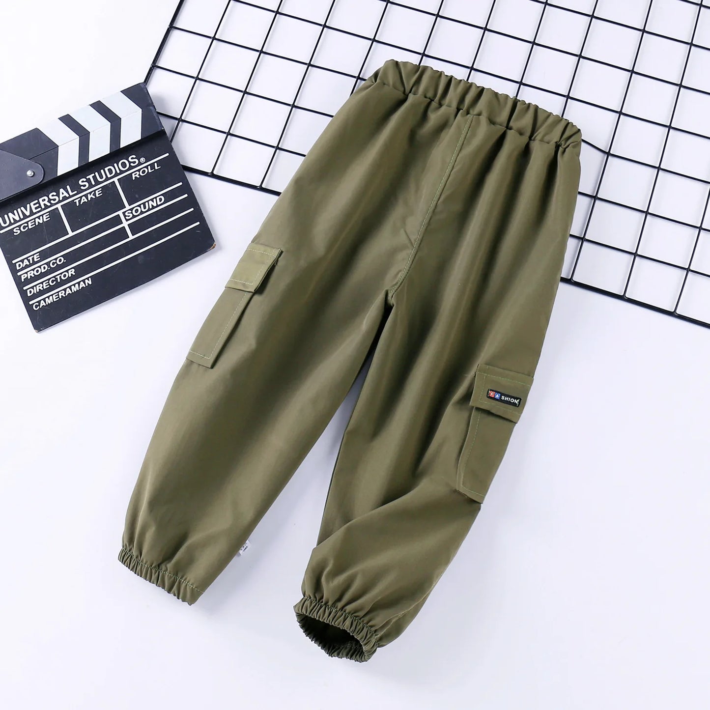 2024 Spring Boy Trousersants New 1-10 Year Old Boys' Casual Pants And Children's Cargo Pants Kid Solid Color Pants
