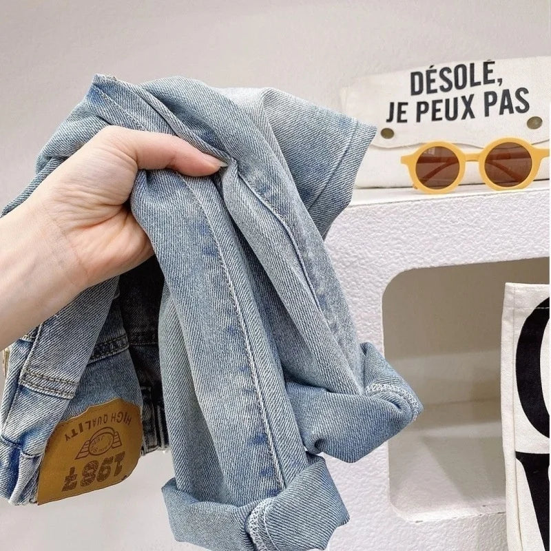 Boys Girl Hole Jeans Pants Excellent Quality Cotton New Casual Children Trousers Baby Toddler Comfortable Kids Clothes Children