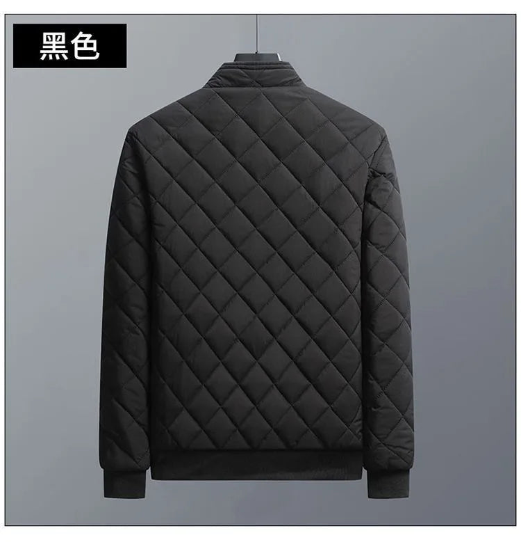 2025 Men's Thick Warm Bomber Jacket Coats Autumn Winter Fleece Lined Casual Jacket for Men Slim Fit Winter Clothing Parkas 5XL