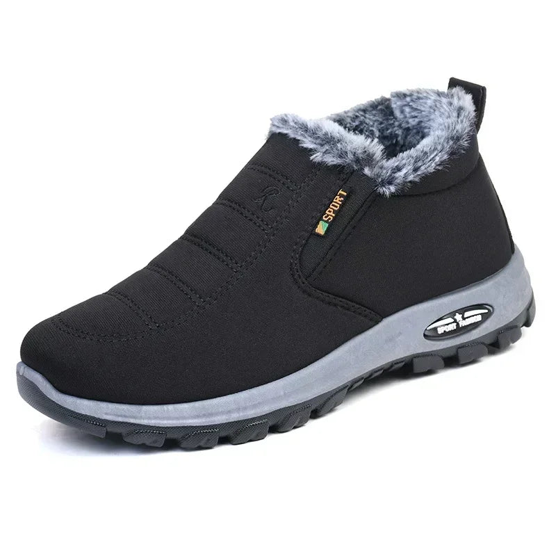 Winter Snow Boots Men Casual Slip on Ankle Boots Warm Fur Comfortable Sneakers Non-slip Botas Men Shoes Zapatos Hombre2024