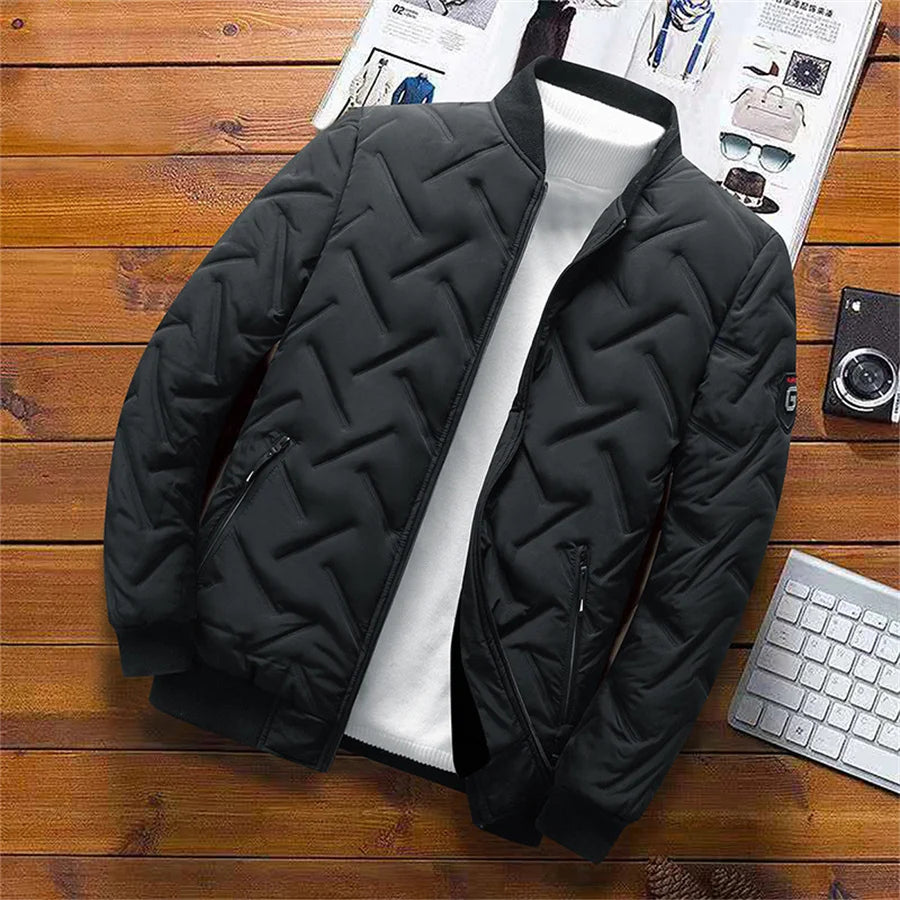 2025 Men's Warm Padded Jacket Autumn Winter Slim Fit Male Coat Casual Baseball Clothes Parka for Men Clothing Windbreaker 5XL