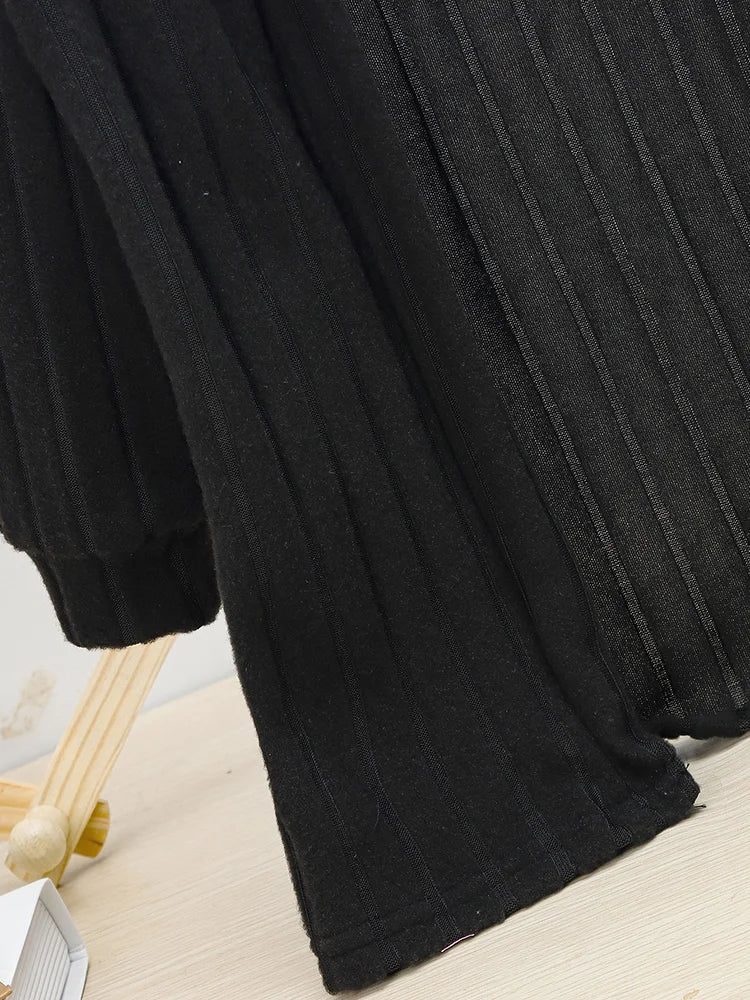 Girls Solid Color Casual Outing Knitted Cardigan Children's Spring and Autumn Simple Versatile Jacket