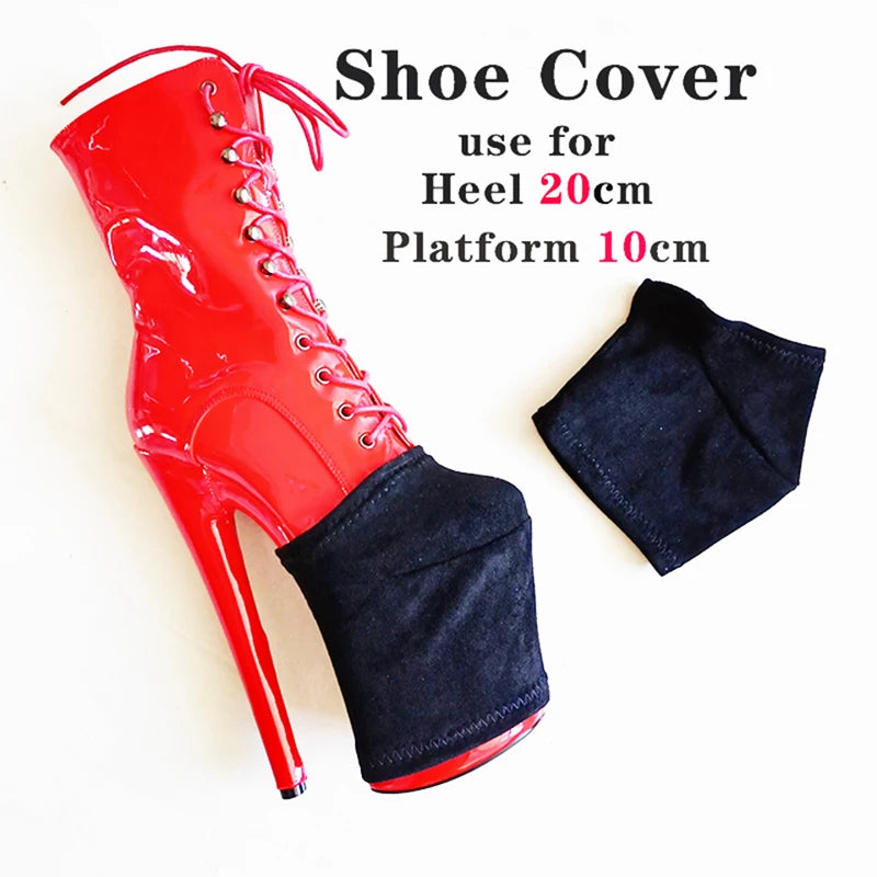 Shoes Cover 20CM High Heels Super High Heels Cover Pole Dancing Boots Protection Cover Training Protector Shoes Wear-Resist