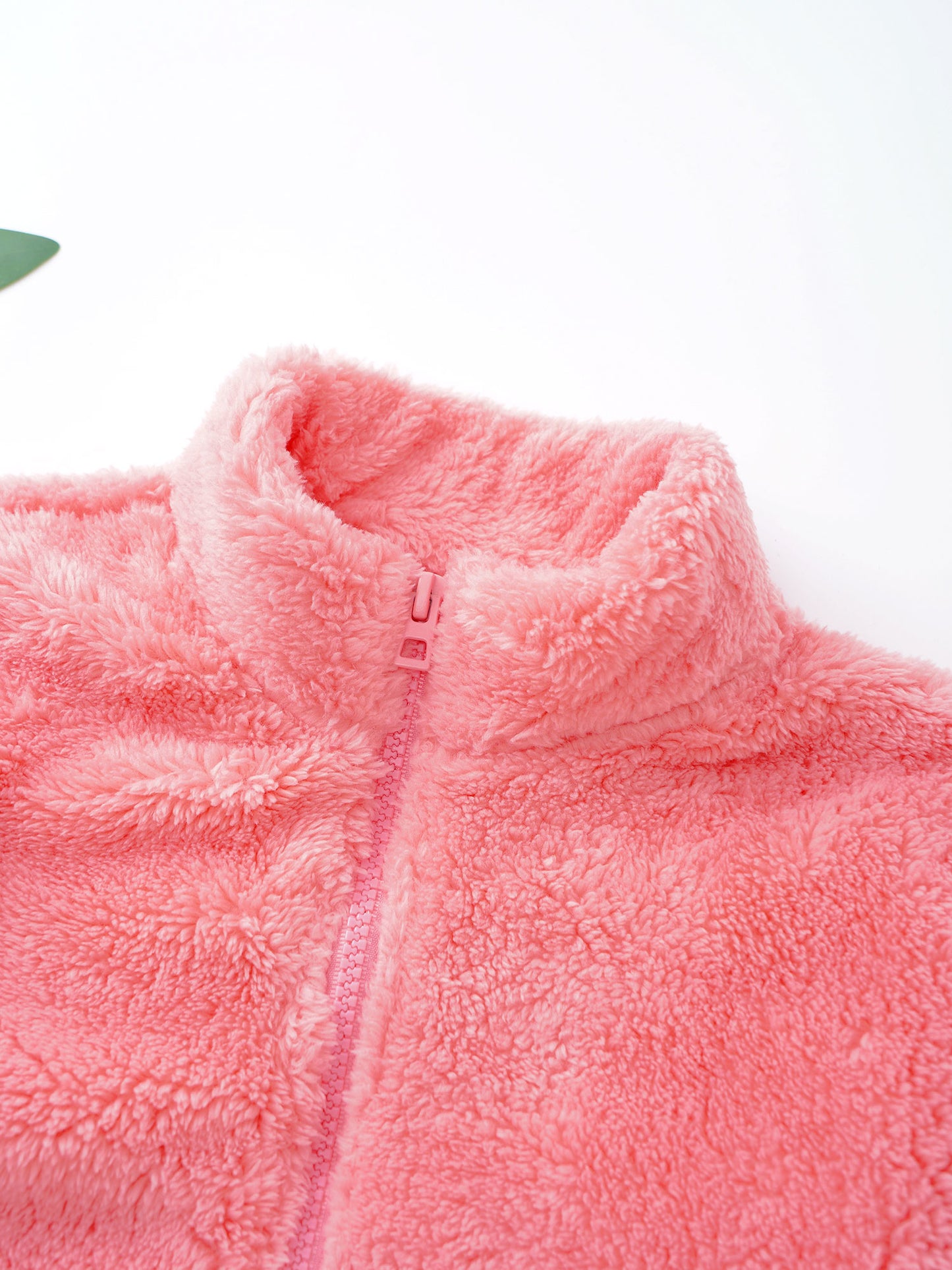 2022 Autumn Winter Girls Boys Casual Soft Warm Long Sleeve Coat Baby Kids Children Fleece Jacket Plush Zipper Closure Outerwear
