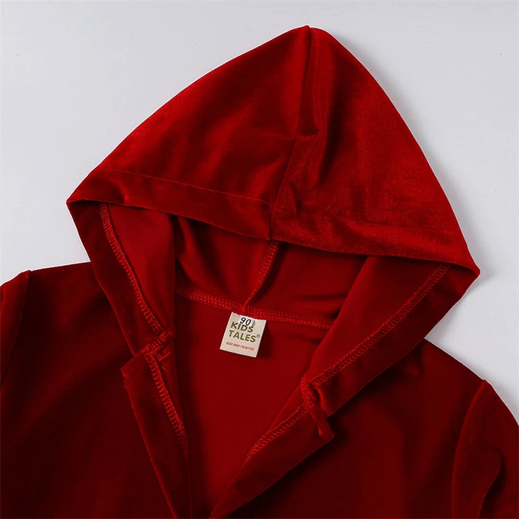 Christmas Baby Boy Girl Red Pajamas Sets For New Year Velvet Kids Family Match Pyjamas Bathrobe Outfits Children Pjs Homewear