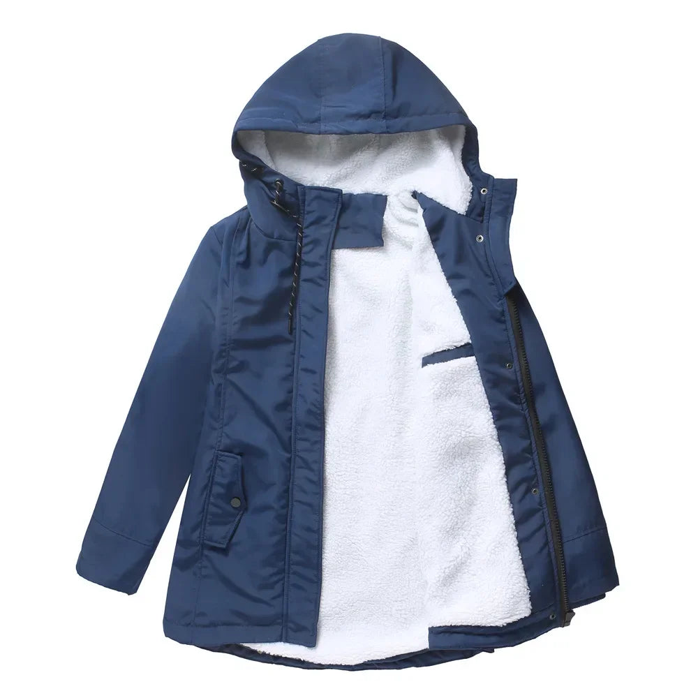 2023 Womens Parker Coat Autumn/winter Cotton-padded Jacket for Women Thickened Jacket Womens Casual Hooded Coat