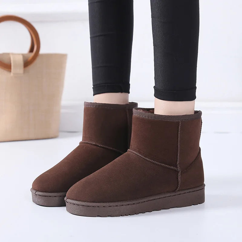Women Snow Boots Australia Classic  Women Ankle Boots Customized Winter Faux Fur Women Shoes