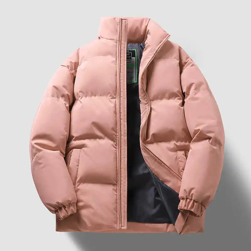 Down Jacket Cotton-padded Clothes Winter Thickened Cotton-padded Coat New Men And Women Couple Chopsticks Casual Youth Warm O...