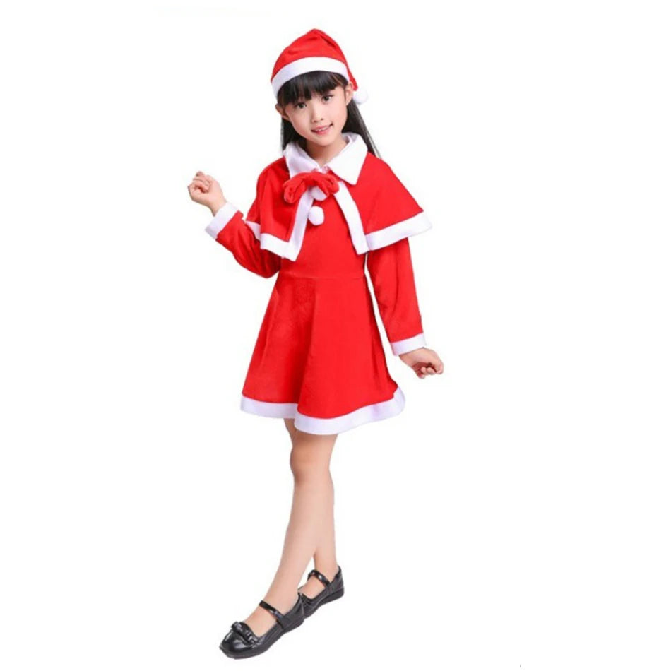 Velvet Christmas Set Stage Performance Clothing for Kids Boys Girls Matching Party Set and Dress Classic Christmas Clothes