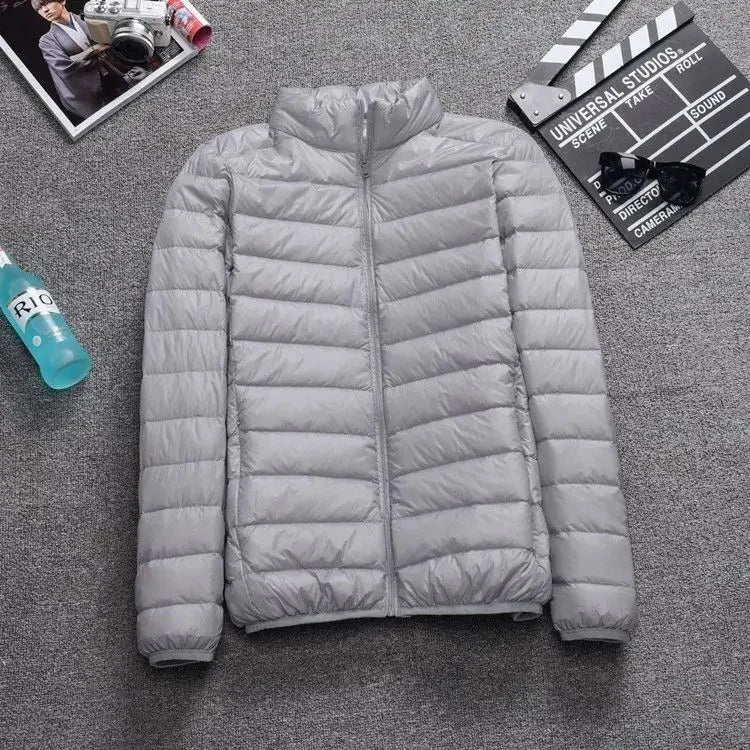 Autumn/Winter Men's Cotton Coat Plus Size Cropped Lightweight Cotton-Padded Workwear Thickened Mid-Youth Padded Jacket Winter Ja