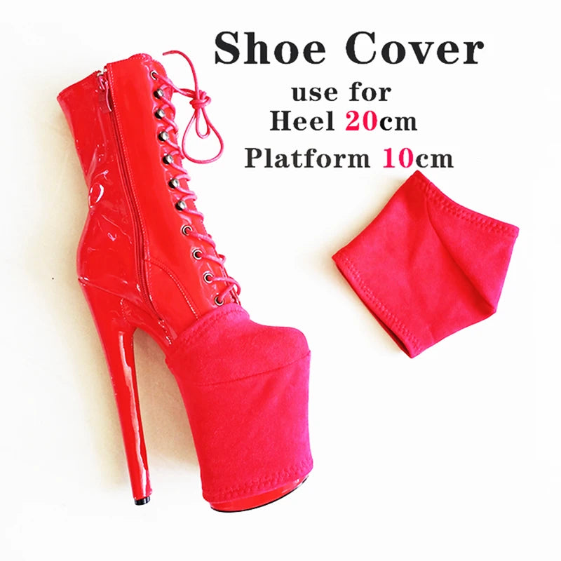 Shoes Cover 20CM High Heels Super High Heels Cover Pole Dancing Boots Protection Cover Training Protector Shoes Wear-Resist