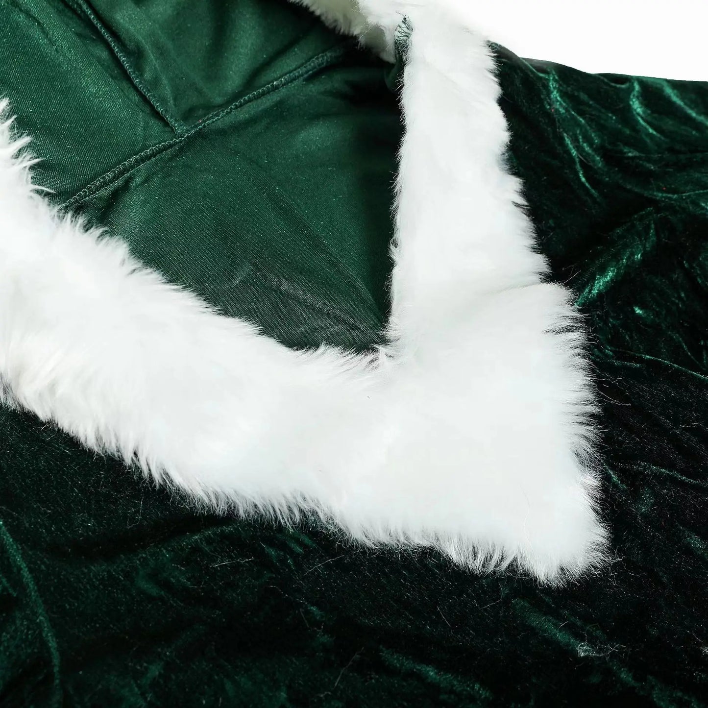 Women Christmas Suit Costumes Adults Lady Slim Fit Hooded Sexy Velvet Female Santa Claus Cosplay Xmas Party Fancy Dress Cosplay