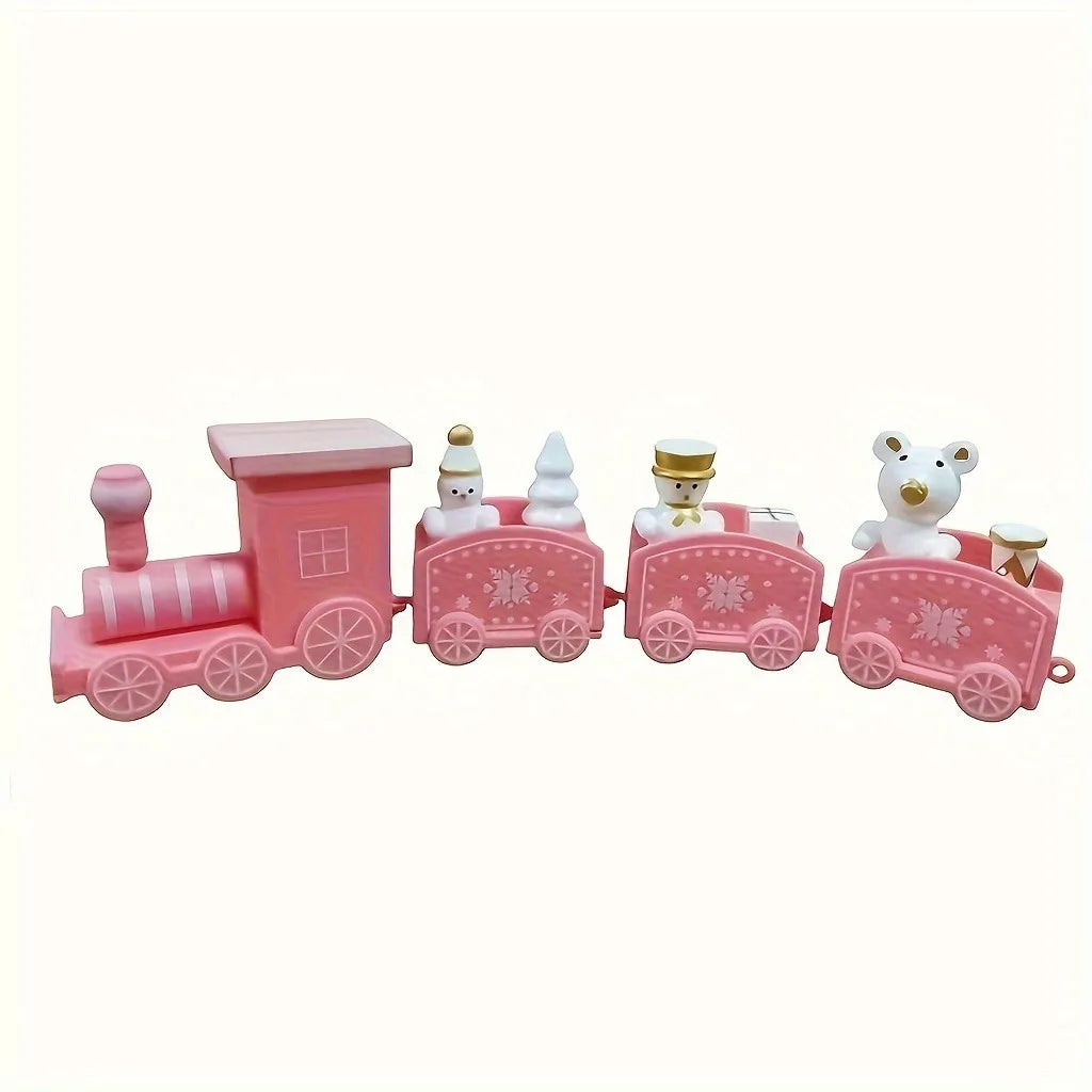 Christmas Plastic Train Merry Christmas Decorations for Home 2025 Xmas Tree Ornament Navidad Noel Happy New Year Kids Gifts 2026