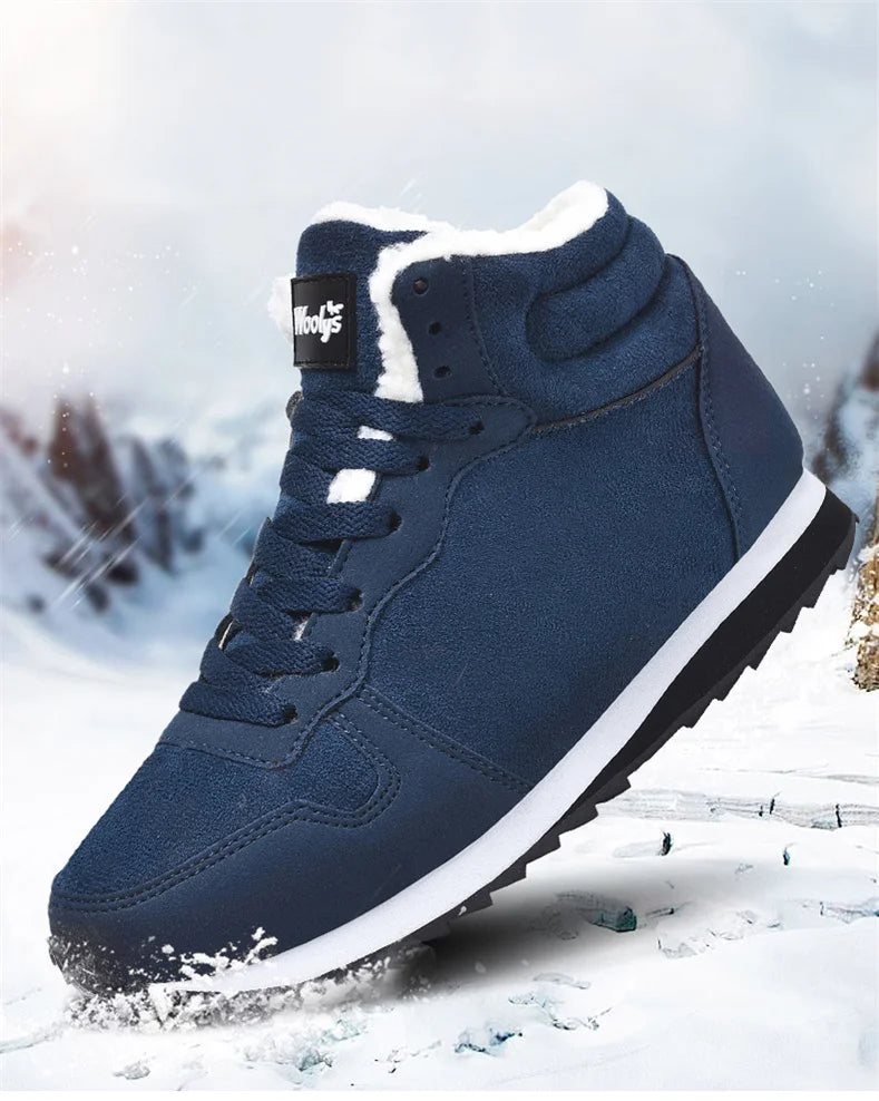 Botas de hombre, cómodas, de invierno; botas de hombre, cálidas, zapatillas de invierno, botas de nieve, impermeables, botines unisex de invierno para hombre.