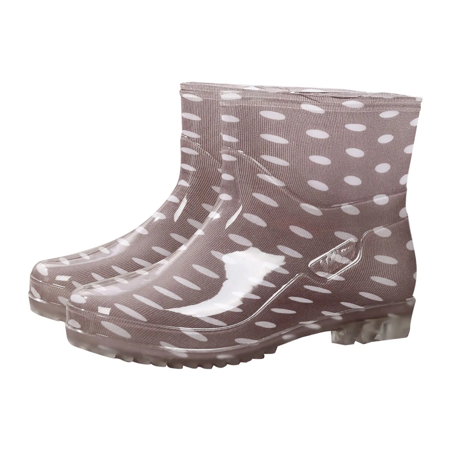 Fashionable Print Rain Boots Adult Women's Waterproof Boots Anti-slip Wear-resistant Shoes Mid-high Boot  Rain Shoes