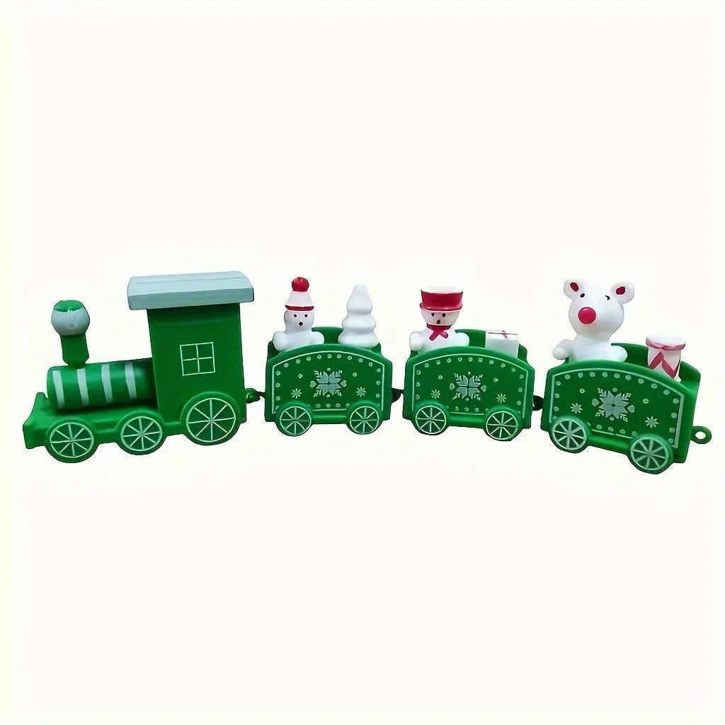 Christmas Plastic Train Merry Christmas Decorations for Home 2025 Xmas Tree Ornament Navidad Noel Happy New Year Kids Gifts 2026