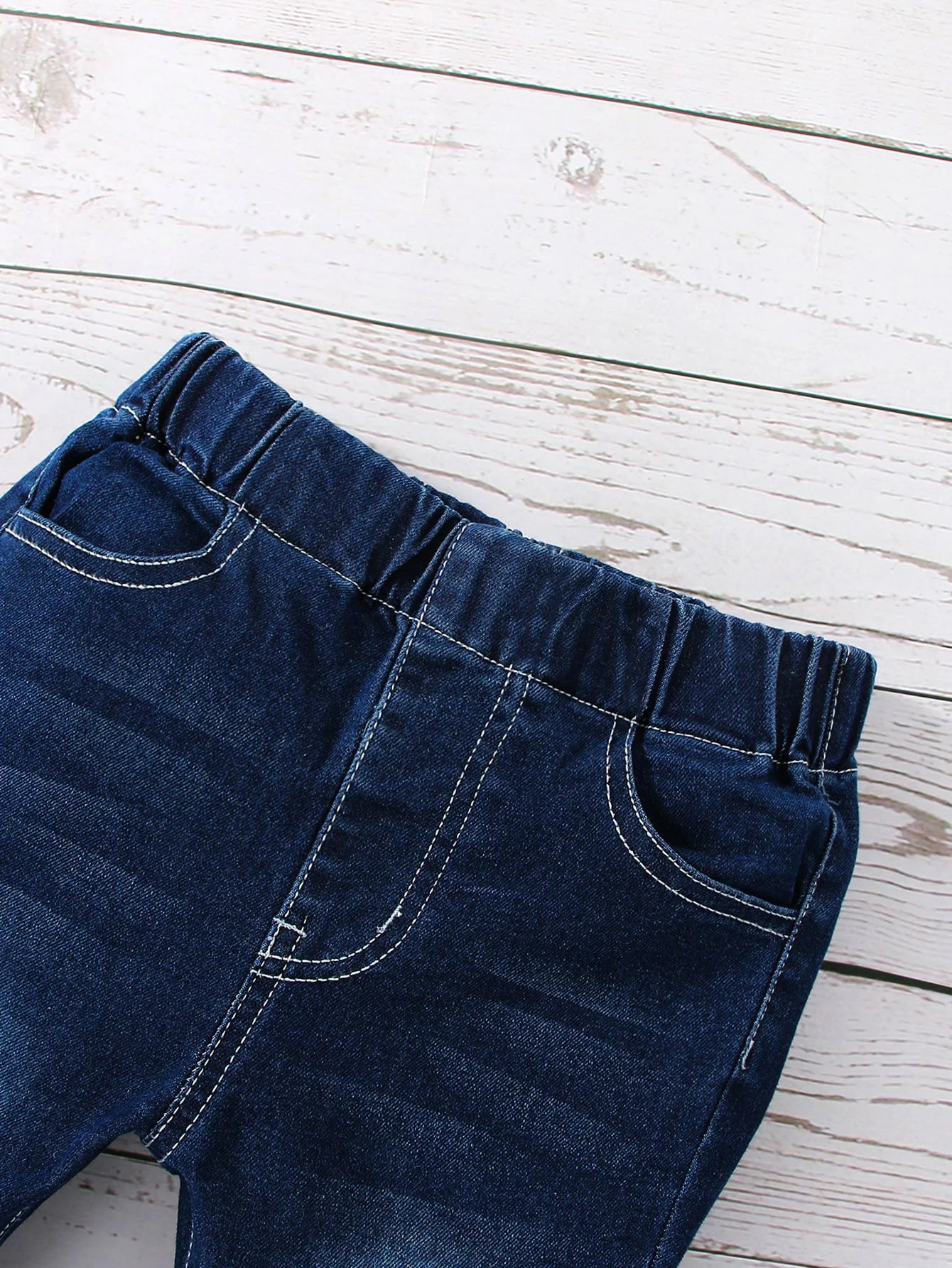 Girls' Solid Flared Denim Pants With Bow Tie, Regular Fit Casual Jeans, For Cute And Smart Look, Autumn/ Winter/ Spring
