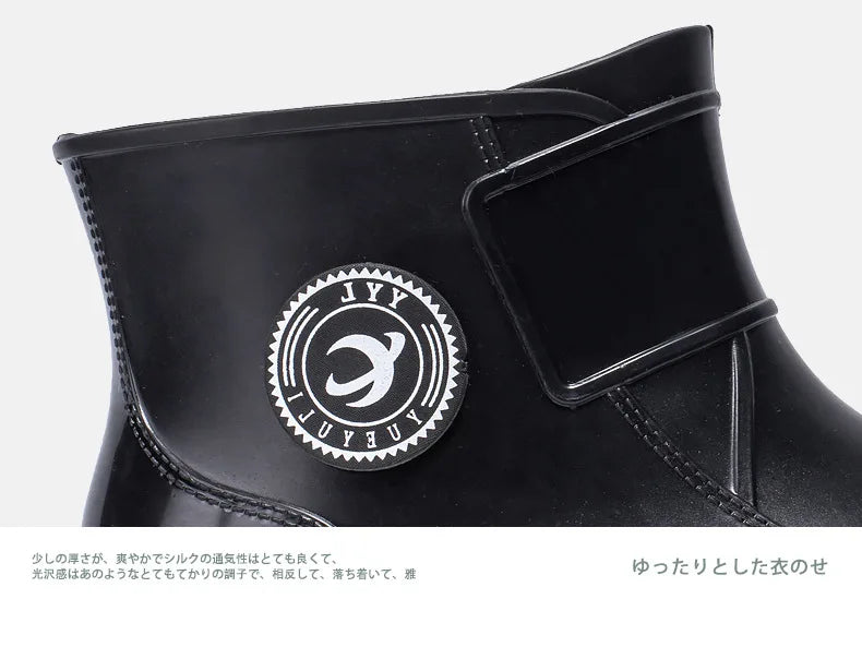 Bottes de pluie pour hommes, imperméables, antidérapantes, semelles en caoutchouc, chaussures de pluie d'extérieur pour la pêche et l'escalade