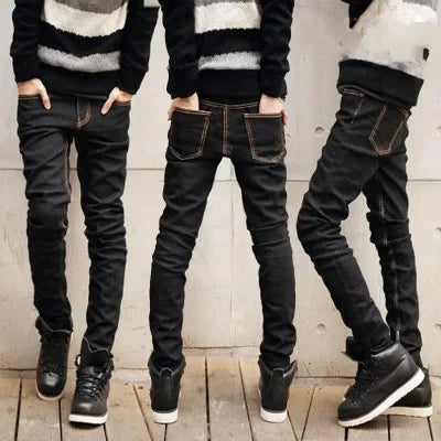 Pantalones vaqueros negros informales para hombre, primavera verano 2019, estilo coreano, a la moda, para estudiantes, que suavizan la silueta.