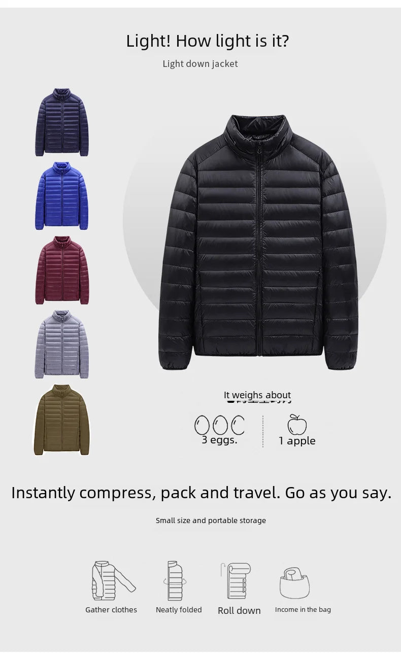 Winter Men's Cotton-padded Coat Cropped Lightweight Workwear Jacket Small Padded Jacket Men's Outerwear