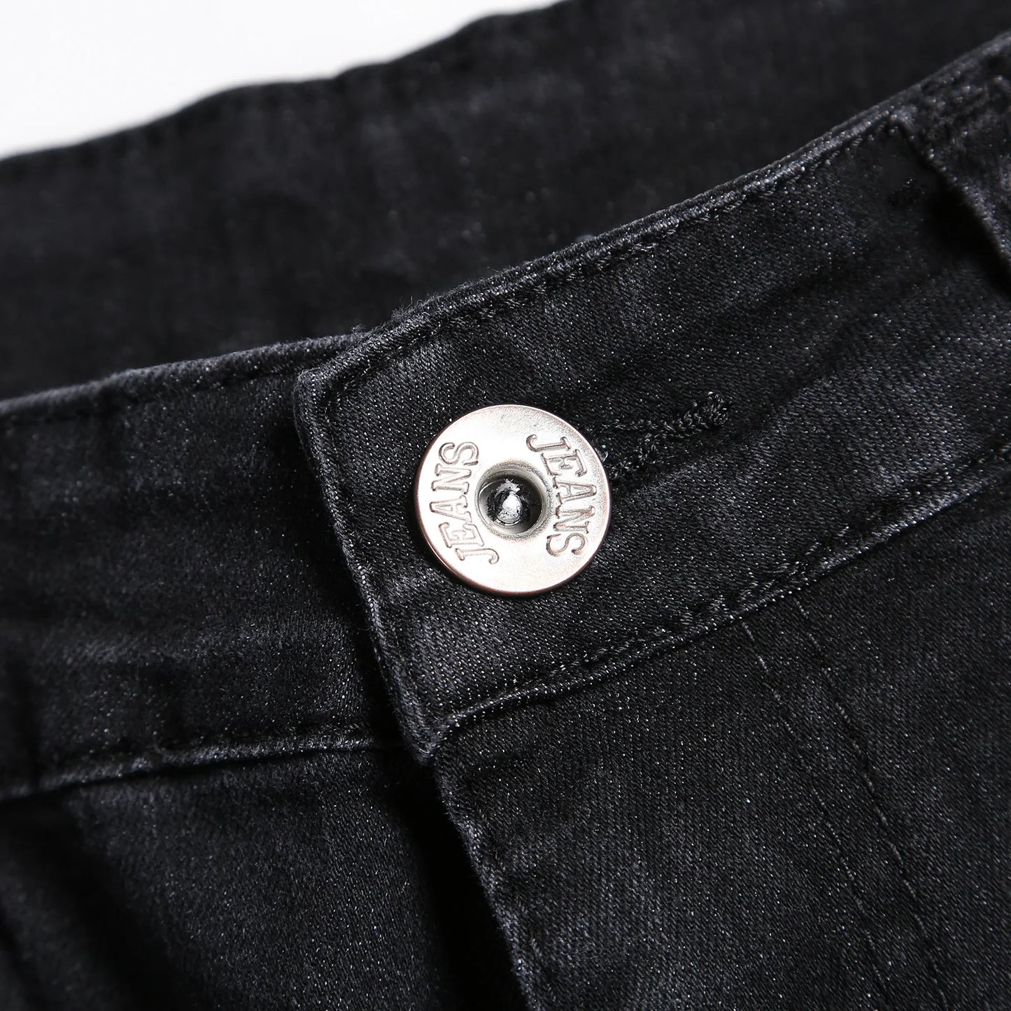 2025 New Fashion Street Style Ripped Skinny Jeans Men Vintage wash Solid Denim Trouser Mens Casual Slim fit pencil denim Pants