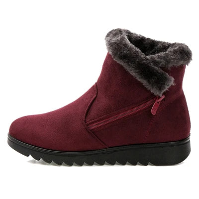 Woman Shoes Woman Winter Snow Boots Warm Ankle Boots Platform Rubber Female Boots Winter Snow Footwear Lady Low Heel Shoes