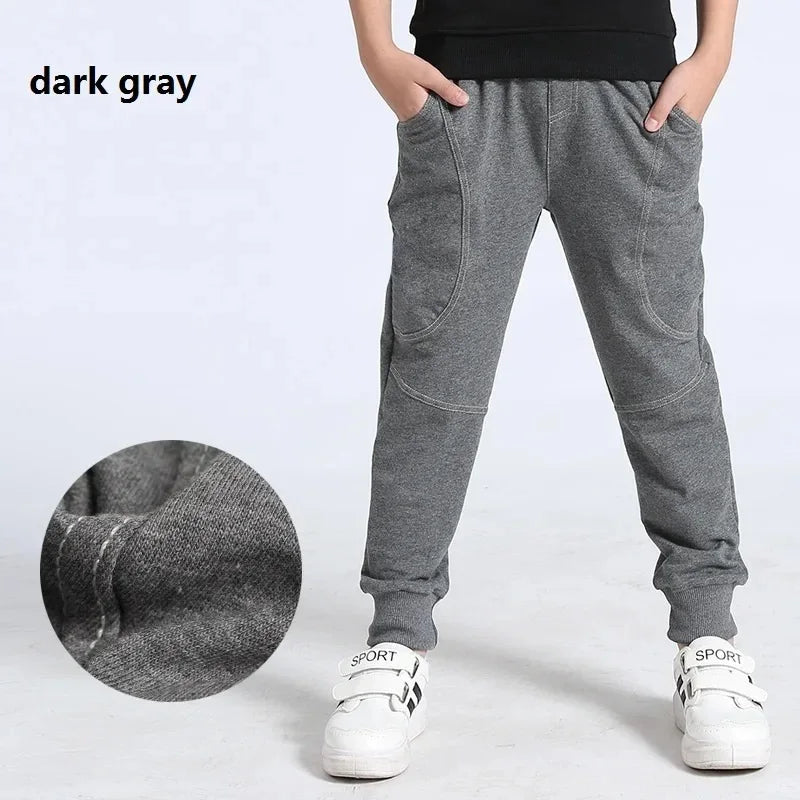 Pantalones deportivos de algodón para niños, estilo coreano, moda de primavera y otoño, para adolescentes de 10 a 12 años