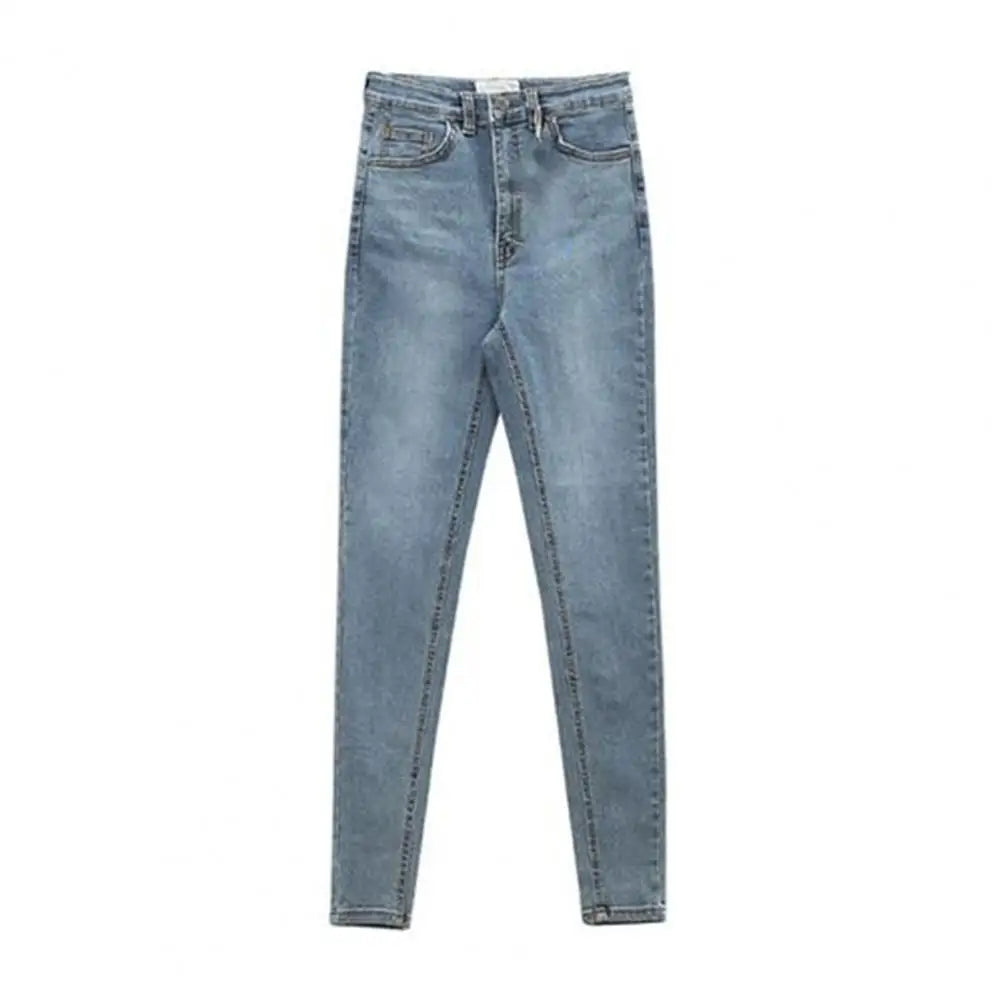 Pantalones vaqueros de cintura alta para mujer, ajustados, informales, de oficina, con realce de glúteos, elásticos, para primavera y verano 2024