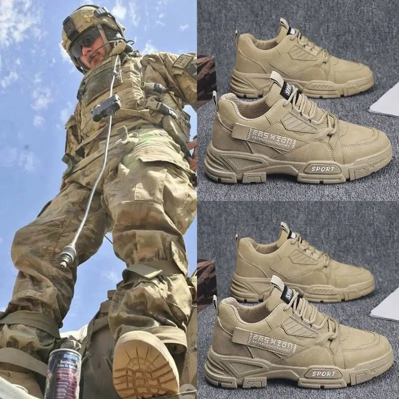 Baskets homme imperméables, bottes de travail, chaussures de travail à semelle épaisse en peluche, résistantes au froid, à lacets, antidérapantes, en coton, nouveauté 2025