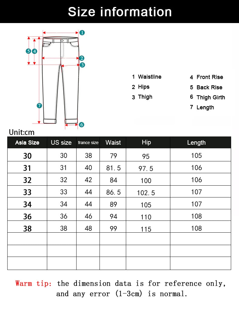 Summer Thin Men's Elastic Cotton Jeans Fashion Blue Comfortable Business Straight Casual Pants Brand Male Clothes Trousers