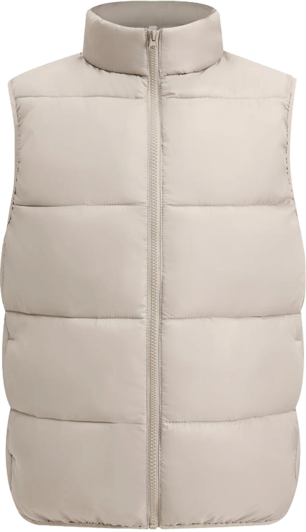 Customized Logo Winter Coat Windproof Vest Thick Stand Up Collar DIY Down Cotton Printing Company Brand Jacket Sleeveless