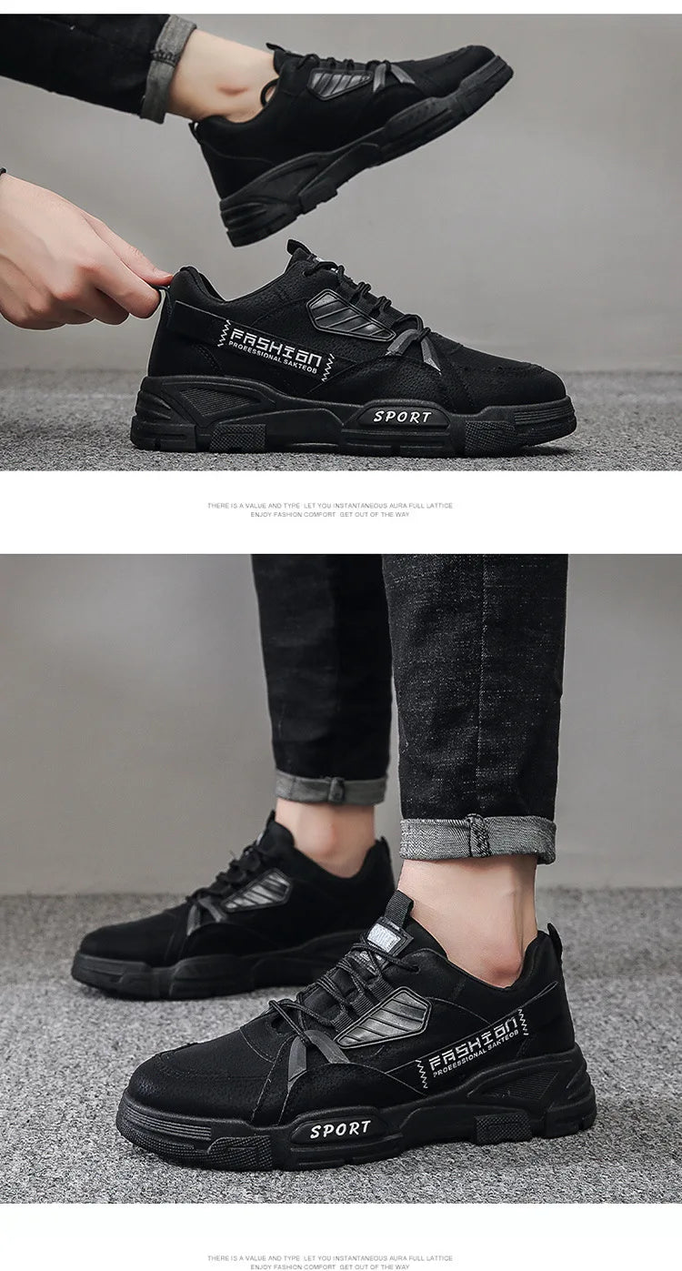 Baskets homme imperméables, bottes de travail, chaussures de travail à semelle épaisse en peluche, résistantes au froid, à lacets, antidérapantes, en coton, nouveauté 2025