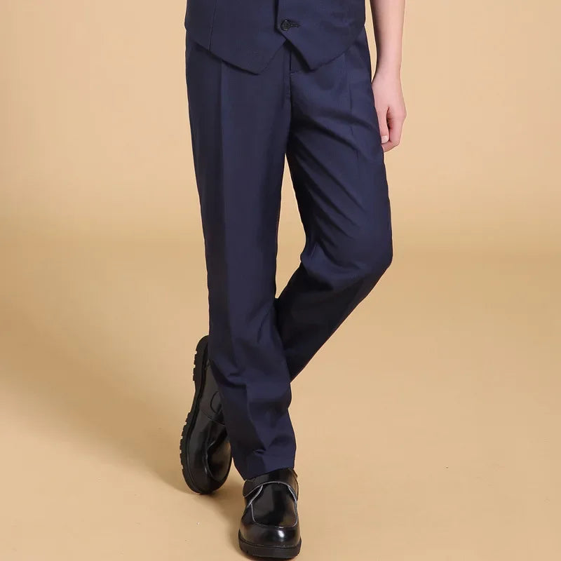 Pantalones para niños y niñas, pantalones escolares negros, ropa deportiva, uniformes para bebés y niños, pantalones largos de estilo preppy.