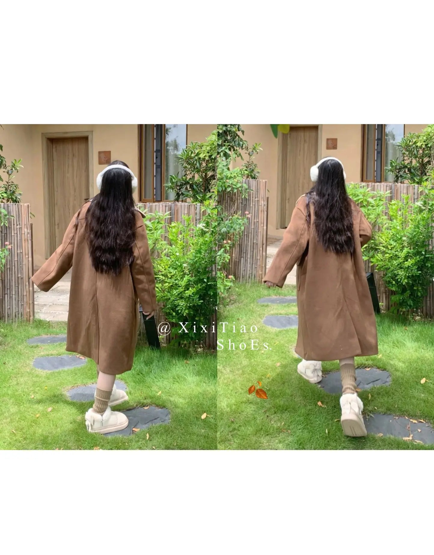 Bow Knot Short Ankle Snow Boots Women Winter Plush And Thick Insulation Waterproof PU Cotton Household Shoes Home Slipper Women